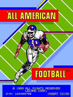 All American Football (rev E) Title Screen